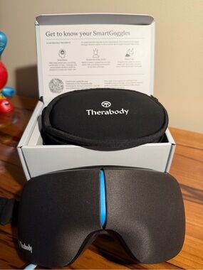 Therabody 2nd Generation SmartGoggles Eye Massager in Black